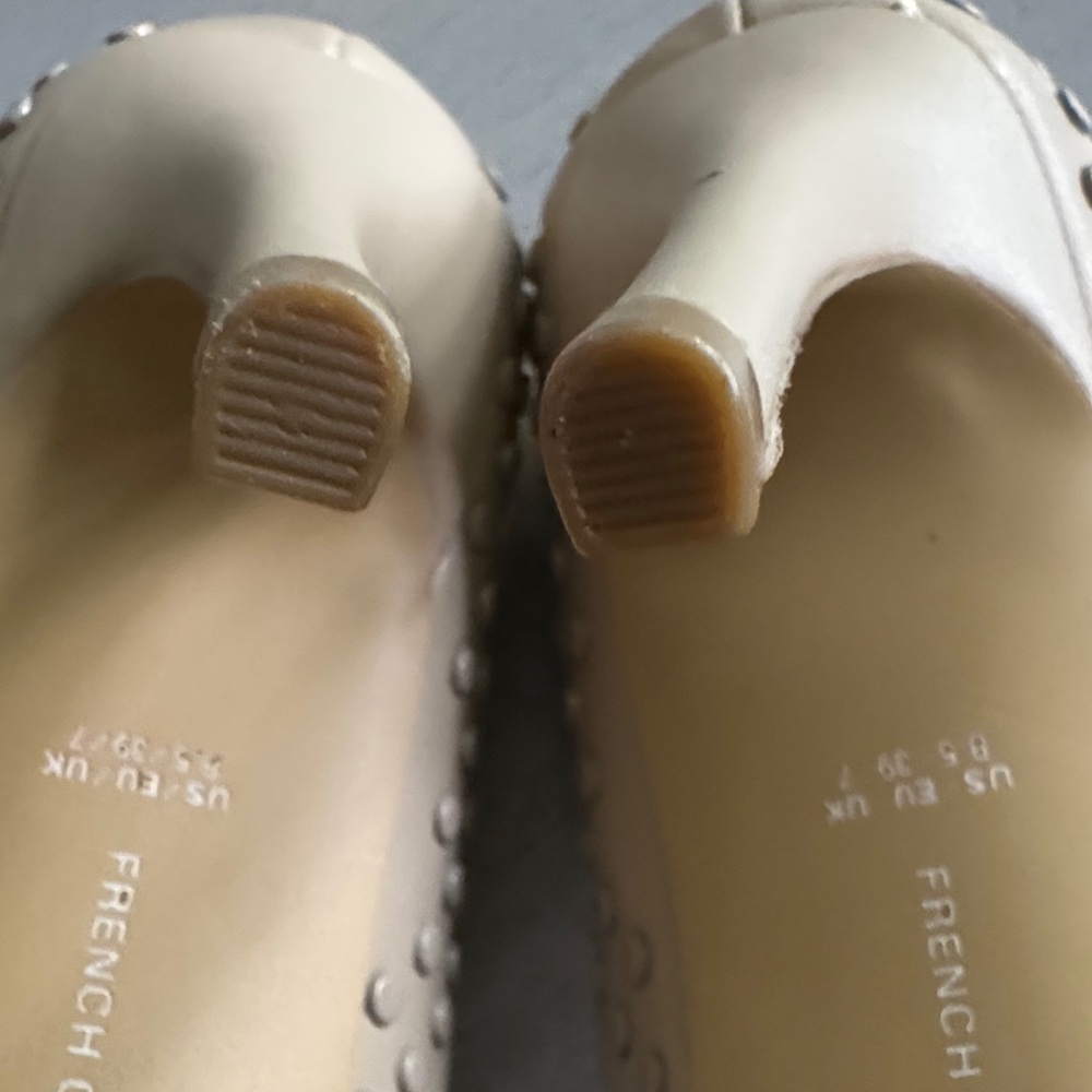 French Connection Beige Studded Heels - Picture 6 of 9